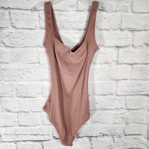 SKIMS COTTON RIB BODYSUIT/ ROSE CLAY/ NWT - Picture 8 of 16